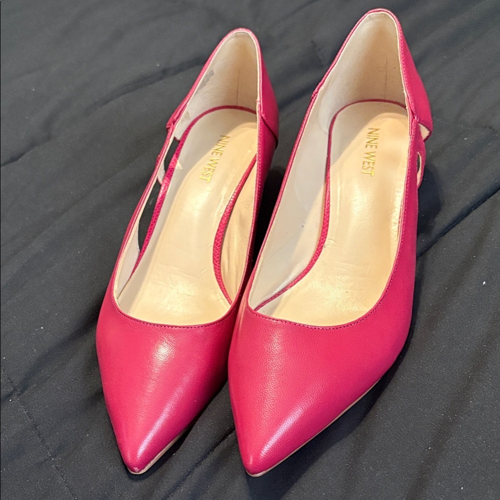 Nine West Fuchsia Pointed-Toe Pumps